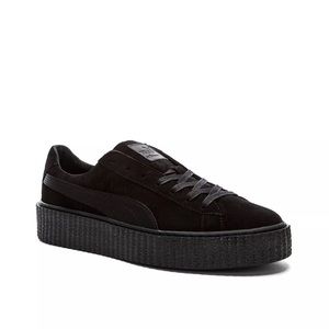 PUMA X Fenty black suede creepers satin RIHANNA